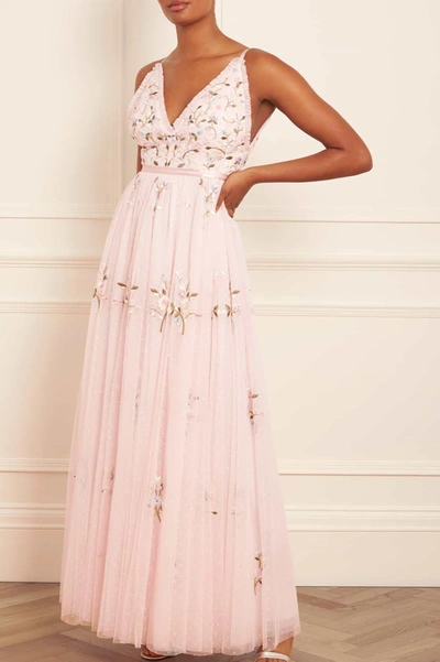Needle & Thread Petunia Cami Gown In Pink