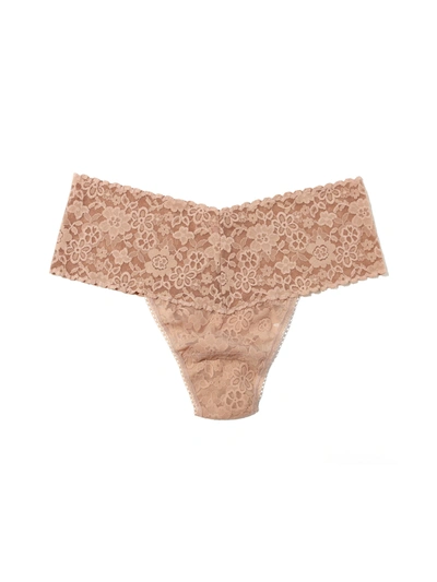 Hanky Panky Daily Lace™ Plus Size Retro Thong In Brown