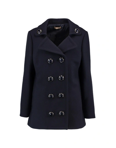 Michael Kors Coat In Dark Blue