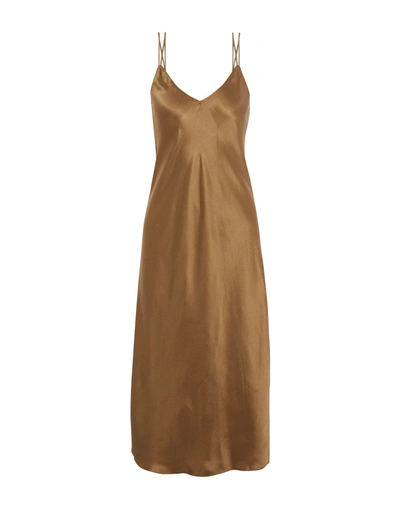 Helmut Lang Midi Dress In Brown