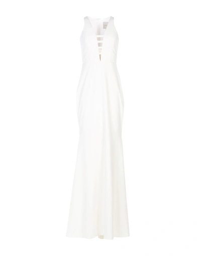 Michelle Mason Long Dress In White