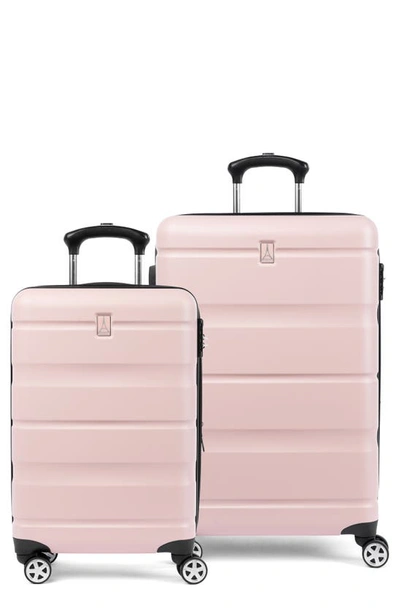 Travelpro Runway Hardshell 2-piece Spinner Luggage Set In Powder Pink