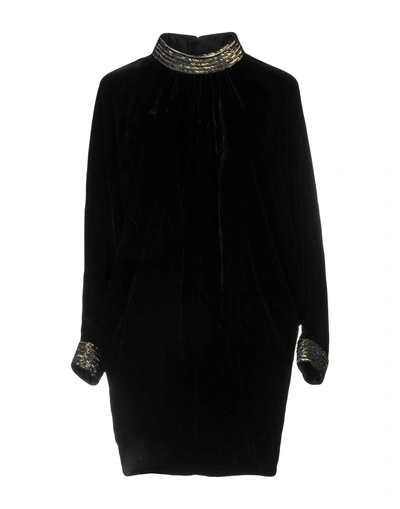 Saint Laurent Short Dresses In Black