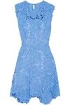 Catherine Deane Woman Asymmetric Guipure Lace Dress Light Blue