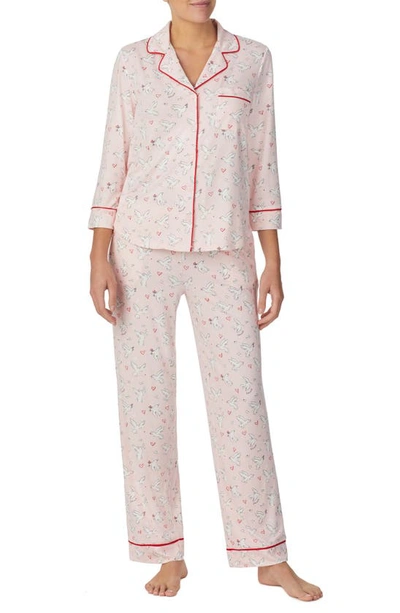 Kate Spade Print Pyjamas In Pink Port