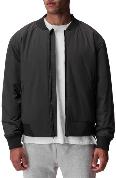 Asrv Water Resistant Insulated Bomber Jacket In Space Grey