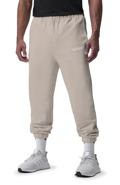 Asrv Tech-terry™ Oversize Joggers In Sand Smoke