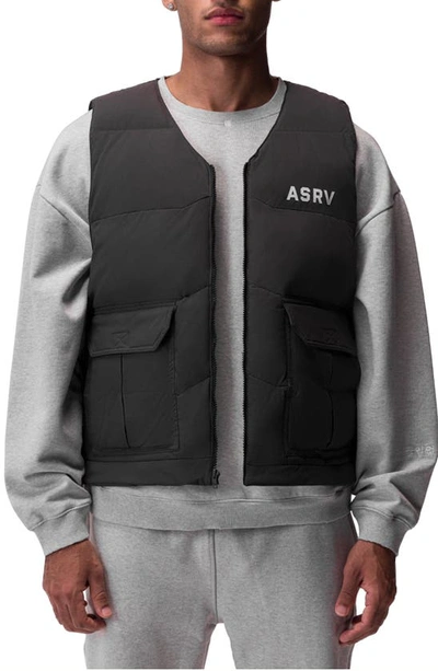 Asrv Water Resistant Down Puffer Waistcoat In Space Grey