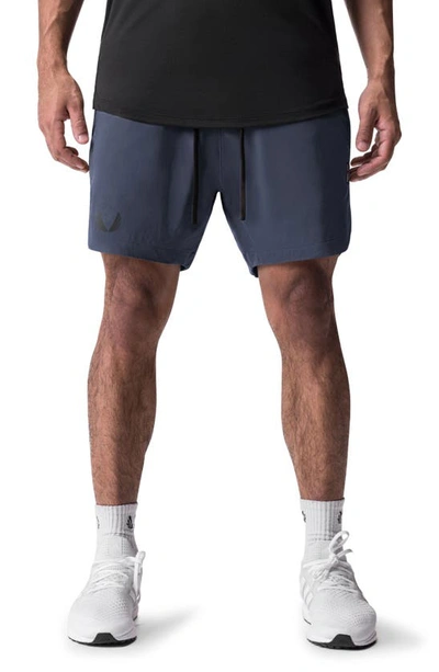 Asrv Tetra-lite™ 7-inch Water Resistant Linerless Shorts In Navy Wings