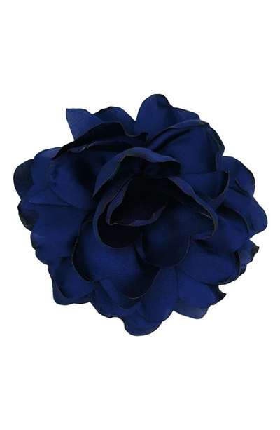 Petit Moments Rosa Ponytail Holder In Navy