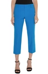 Liverpool Los Angeles Kelsey Crop Slim Stretch Suiting Trousers In Diva Blue