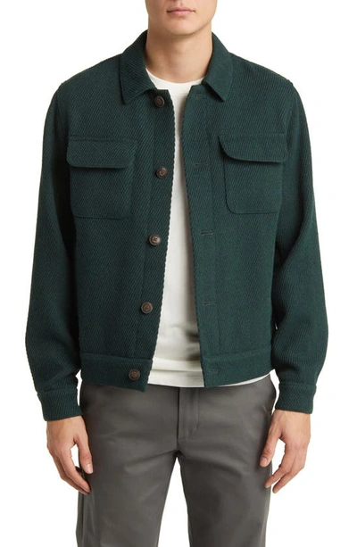 Les Deux Nash 2.0 Hybrid Jacket In Pine Green