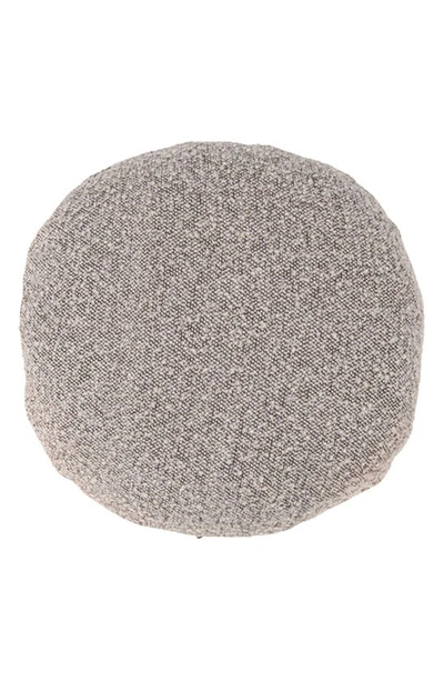 Hommey Round Bouclé Pillow Cover In Stone