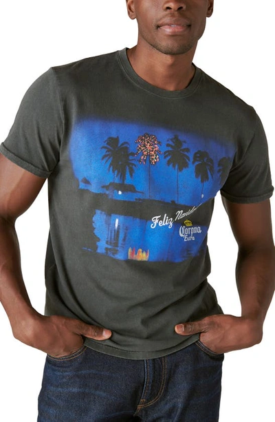 Lucky Brand Corona® Palms Graphic T-shirt In Jet Black
