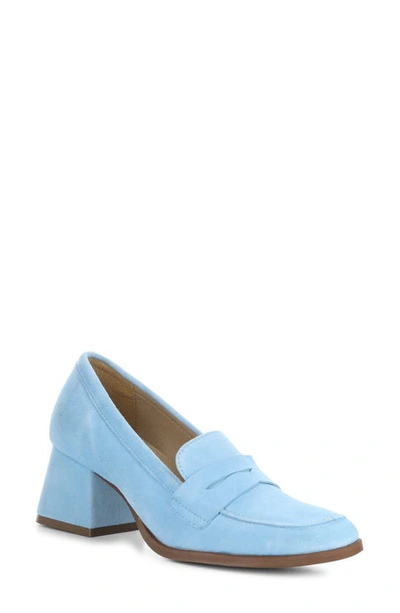 Bos. & Co. Ama Penny Loafer Pump In Aquamarine