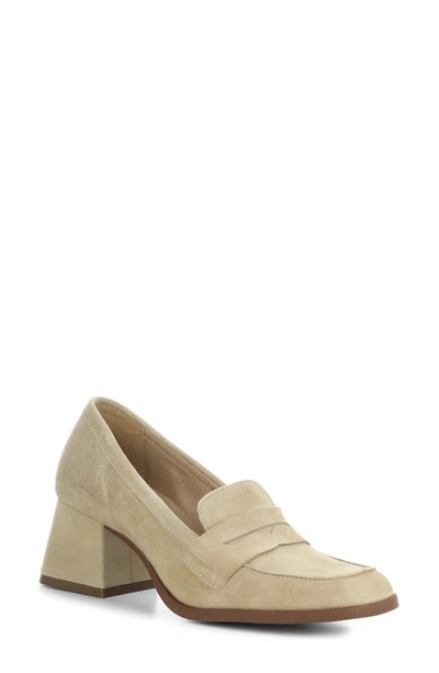 Bos. & Co. Ama Penny Loafer Pump In Sand