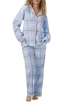 Bedhead Pajamas Print Cotton Flannel Pajamas In Peaceful Plaid