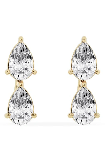 Jennifer Fisher Pear Cut Lab Created Diamond Fashion Stud Earrings In 18k Yellow Gold