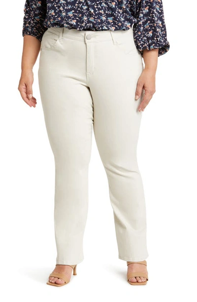 Wit & Wisdom 'ab'solution High Waist Itty Bitty Bootcut Jeans In Pale Stone