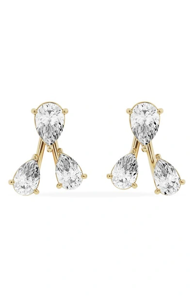 Jennifer Fisher Trio Lab Created Diamond Fashion Stud Earrings In 18k Yellow Gold