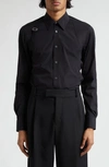 Alexander Mcqueen Button-up Shirt In Black