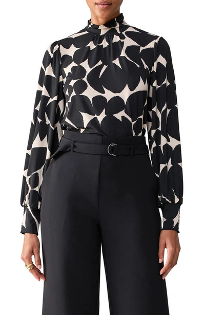 Sanctuary On The Spot Mock Neck Top In Shadow Lea