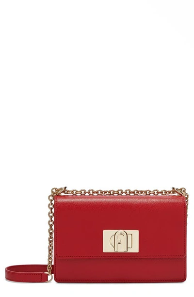 Furla 1927 Mini Leather Crossbody Bag In Rosso Veneziano