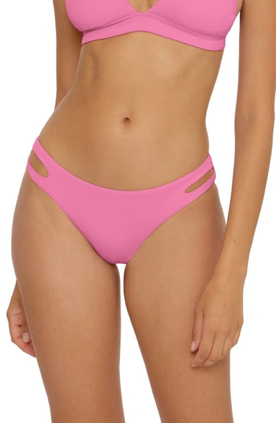 Becca Color Code Cutout Hipster Bikini Bottoms In Pinkie