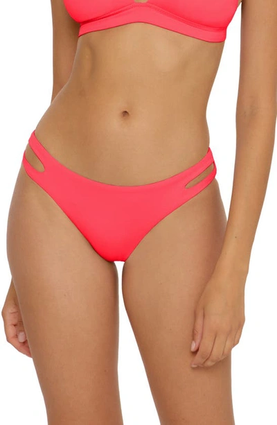 Becca Color Code Cutout Hipster Bikini Bottoms In Pink