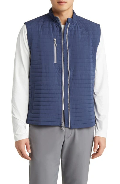 Johnnie-o Crosswind Quilted Performance Vest In Wake