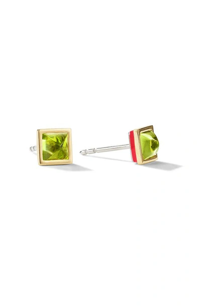 Cast The Pop Stud Earrings In Green