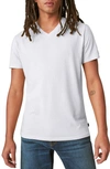 Lucky Brand Venice V-neck Burnout T-shirt In Bright White