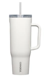 Corkcicle Cruiser 40-ounce Insulated Tumbler With Handle In Oat Milk