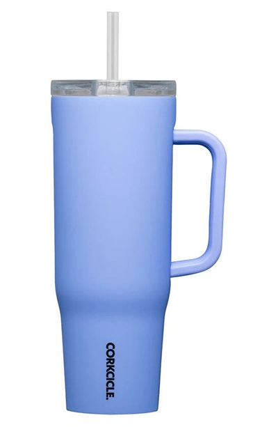 Corkcicle Cruiser 40-ounce Insulated Tumbler With Handle In Periwinkle