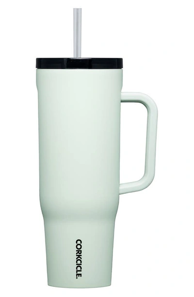 Corkcicle Cruiser 40-ounce Insulated Tumbler With Handle In Sage Mist