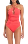 Bleu By Rod Beattie Ring Me Up One-piece Swimsuit In Shortcake