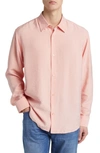 Nn07 Freddy 5972 Button-up Shirt In Coral Pink