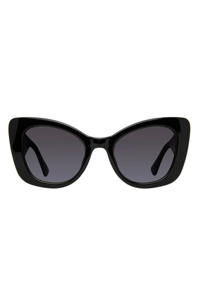 Kurt Geiger 52mm Gradient Cat Eye Sunglasses In Lbs/ Gray Gradient