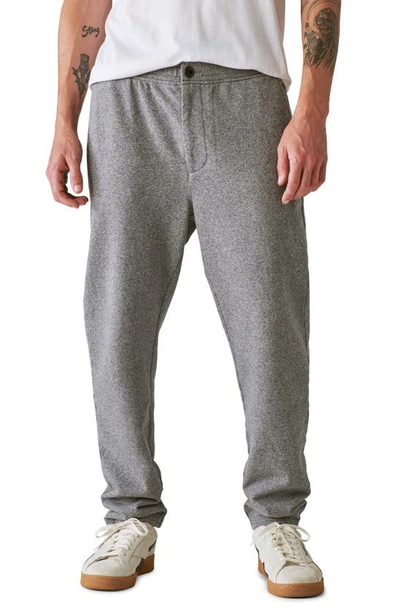 Lucky Brand Relaxed Fit Cotton Pants In Heather Grey