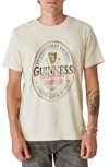 Lucky Brand X Guinness Cotton Graphic T-shirt In Beige