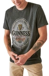 Lucky Brand X Guinness Cotton Graphic T-shirt In Jet Black