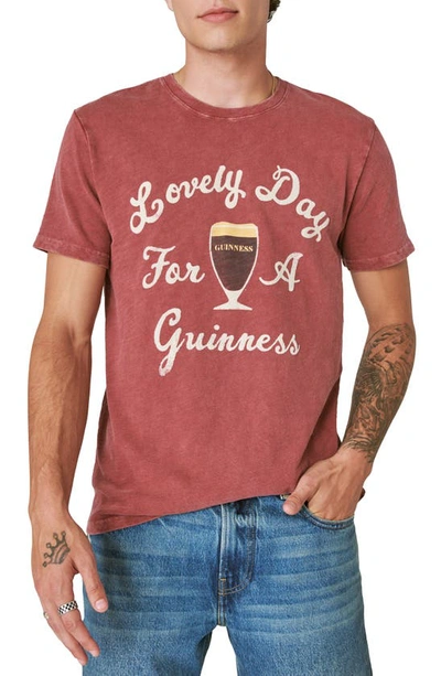 Lucky Brand Lovely Day For A Guinness Cotton Graphic T-shirt In Gold