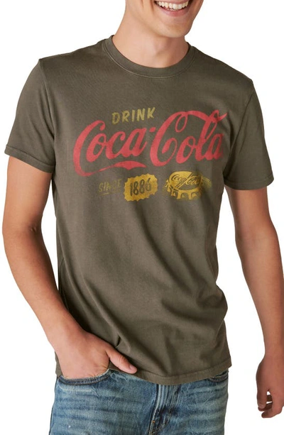 Lucky Brand Coke Ice Cold Cotton Graphic T-shirt In Beluga