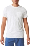Lucky Brand Cotton Blend Pocket T-shirt In Bright White