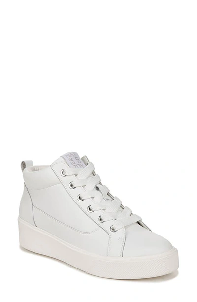 Naturalizer Morrison Mid Trainer In White Leather