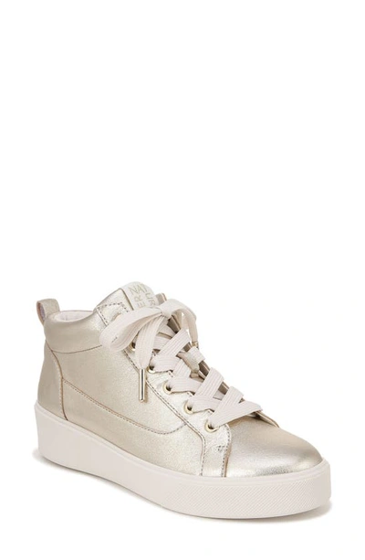 Naturalizer Morrison Mid Trainer In Champagne Leather
