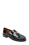 Lisa Vicky Gambit Penny Loafer In Black Patent