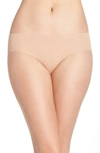 Hanro Invisible Stretch Cotton Hipster Panties In Beige
