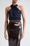 A.l.c Miranda Sleeveless Top In Dark Sapphire