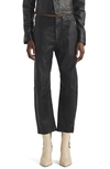 Rag & Bone Layton Leather Workwear Pants In Black